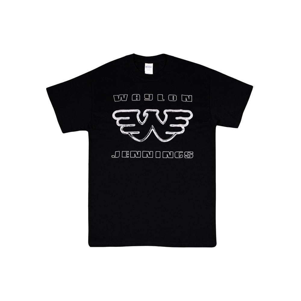 Silver Stamp Flying W Waylon Jennings Mens Classic Unisex Retro T-Shirt